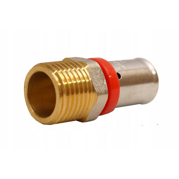 Σύνδεσμος πρεσαριστός Diamond ZŁ-CH, PEX-AL-PEX, ορείχαλκος 1/2"x16 FZZ-001.1/2X16.ZŁ-CH