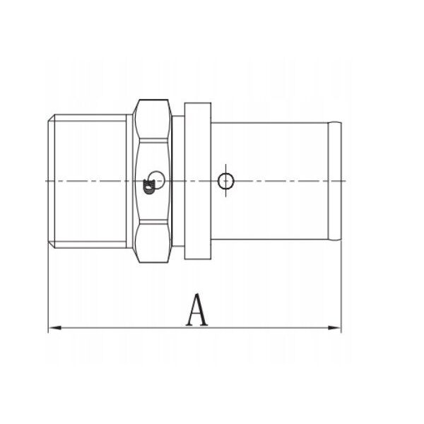 Σύνδεσμος πρεσαριστός Diamond ZŁ-CH, PEX-AL-PEX, ορείχαλκος 1/2"x16 FZZ-001.1/2X16.ZŁ-CH
