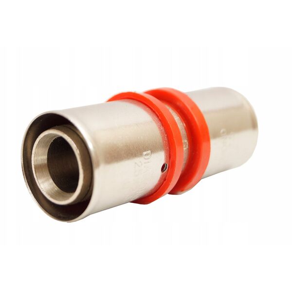 Σύνδεσμος πρεσαριστός ΔΙΠΛΟΣ, PEX-AL-PEX, ορείχαλκος 25x25 FZZ-003.25X25.ΔΙΠΛΟΣ