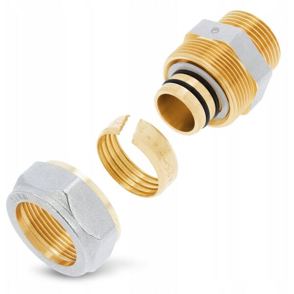 Σύνδεσμος Diamond ZŁ-CH, PEX-AL-PEX, ορείχαλκος 3/4"x25 FTN-001.3/4X25.ZŁ-CH