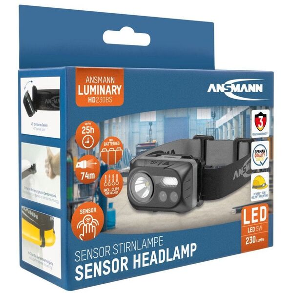 Latarka czołowa Ansmann Ansmann headlamp HD230BS, LED light (black)