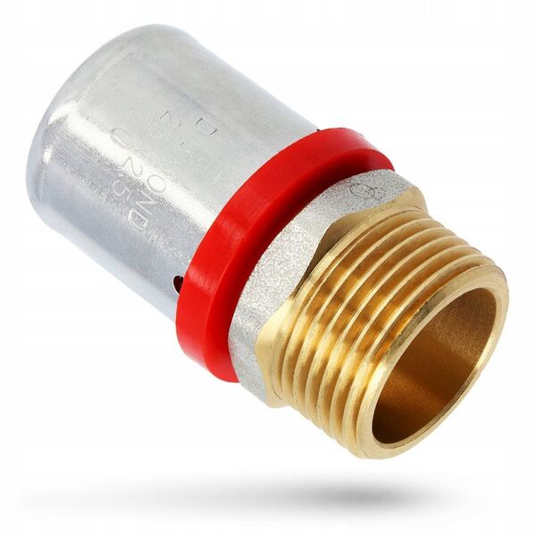 Σύνδεσμος πρεσαριστός Diamond ZŁ-CH, PEX-AL-PEX, ορείχαλκος 3/4"x25 FZZ-001.3/4X25.ZŁ.CH