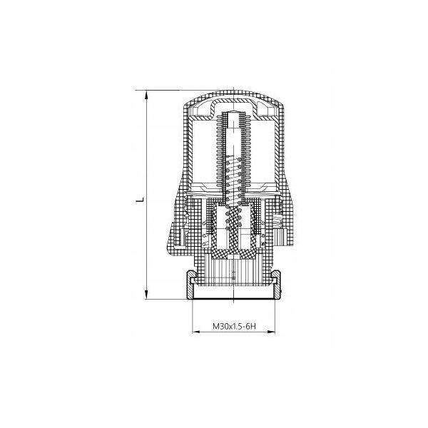 Diamond θερμοστατική κεφαλή μοντέλο 399, λευκή ART.399