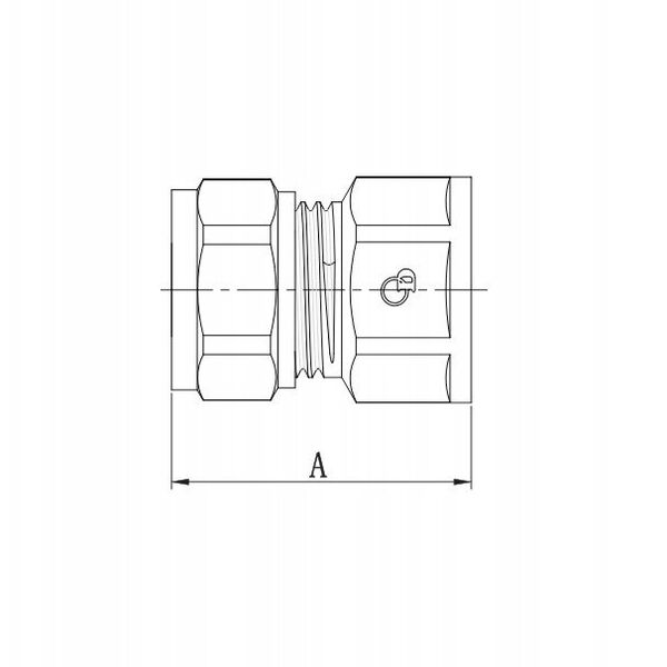Σύνδεσμος Diamond ZŁ-DZ, PEX-AL-PEX, ορείχαλκος 1"x32 FTN-002.1X32.ZŁ-DZ