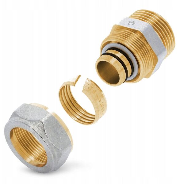 Σύνδεσμος Diamond ZŁ-CH, PEX-AL-PEX, ορείχαλκος 1"x25 FTN-001.1X25.ZŁ-CH