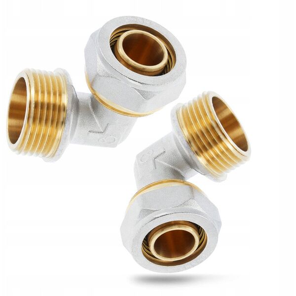 Diamond γωνία KOL-CH, PEX-AL-PEX, ορείχαλκος 1"x25 FTN-004.1X25.KOL-C