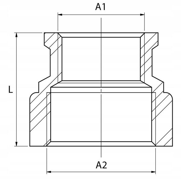 Diamond μειωτικός σύνδεσμος Y, ορείχαλκος 1 1/4"x3/4" K-270.MUF-RE.32-20.Y.