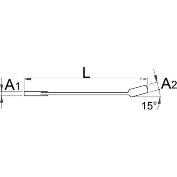 Unior Klucz płasko-oczkowy 7mm (600415)