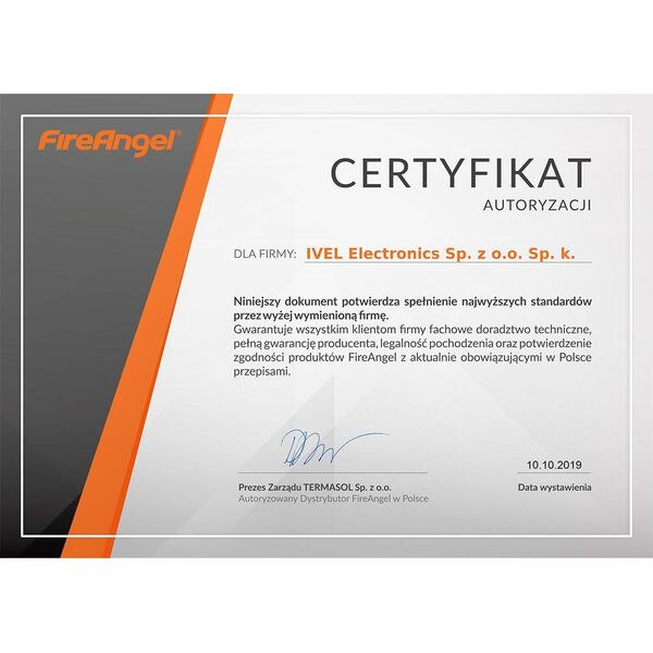 Fireangel Czujnik ciepła Z-Wave FireAngel HT-630+ZW