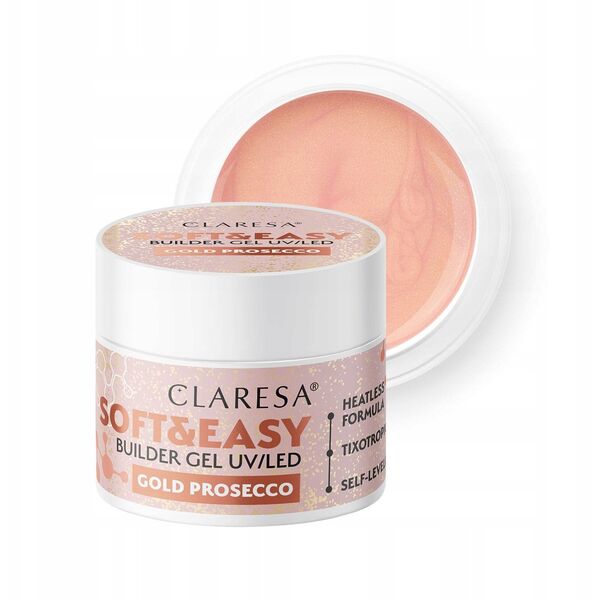 Claresa τζελ οικοδόμησης Soft&Easy dancing sparkles 12g