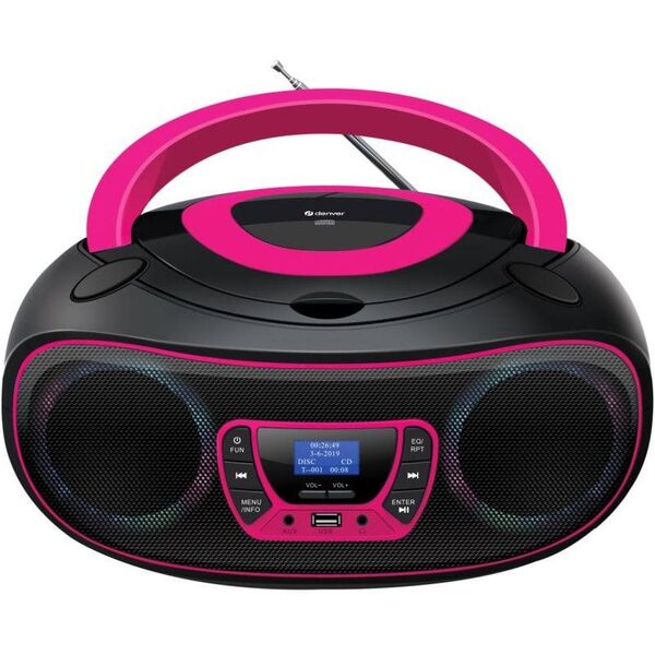 Boombox Denver TDB-212P ροζ