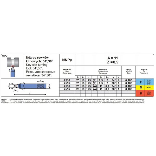NNPA 2516 SK5 NOZ TOK.ISO 7 R