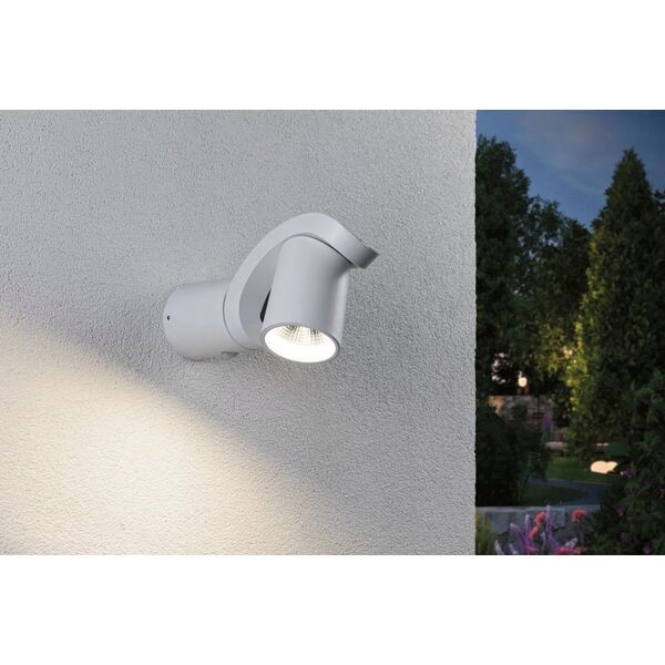 Kinkiet Paulmann Oprawa elewacyjna CUFF LED 10W 700lm 3000K IP44 230V biały aluminium