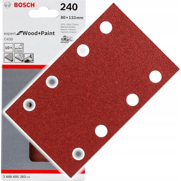 Bosch Sanding sheet Bosch RW 80X133 G240 10PC NS