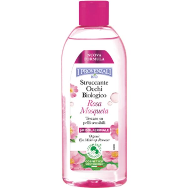 Ντεμακιγιάζ ματιών με υαλουρονικό οξύ I Provenzali Rosa Mosqueta Organic, 150 ml