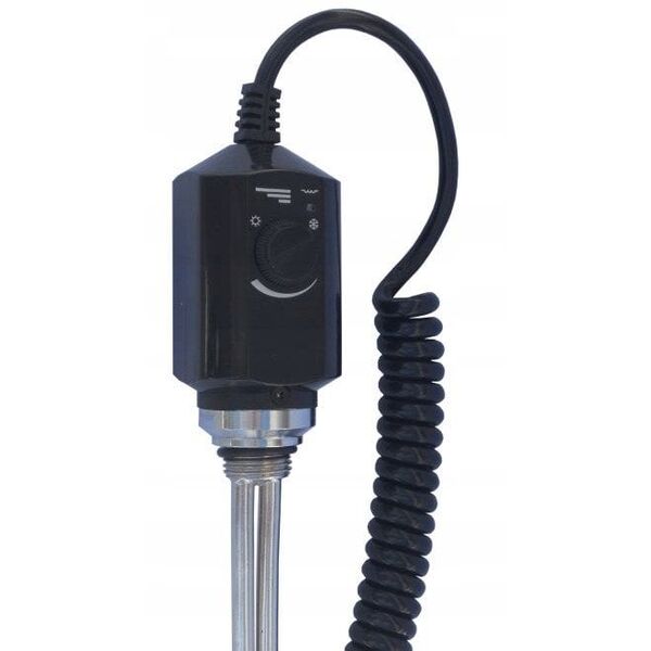 Θερμαντικό Σώμα Μπάνιου με Θερμοστάτη RD10 300W Μαύρο VOLUX // GRŁ-V-RD10.300.CZ