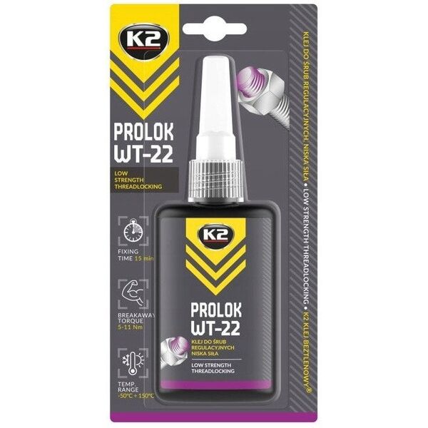 CX80 PROLOK WT-22 ΑΝΑΕΡΟΒΙΚΗ ΚΟΛΛΑ ΧΑΜΗΛΗΣ ΙΣΧΥΟΣ ΓΙΑ ΡΥΘΜΙΣΤΙΚΕΣ ΒΙΔΕΣ. PROLOK WT-22 ΑΝΑΕΡΟΒΙΚΗ ΚΟΛΛΑ