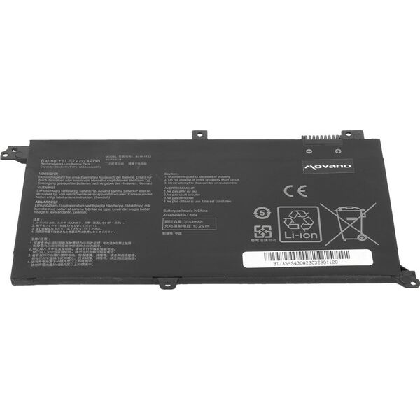 Bateria Movano Bateria B31N1732 do Asus Vivobook S430 X430U K430