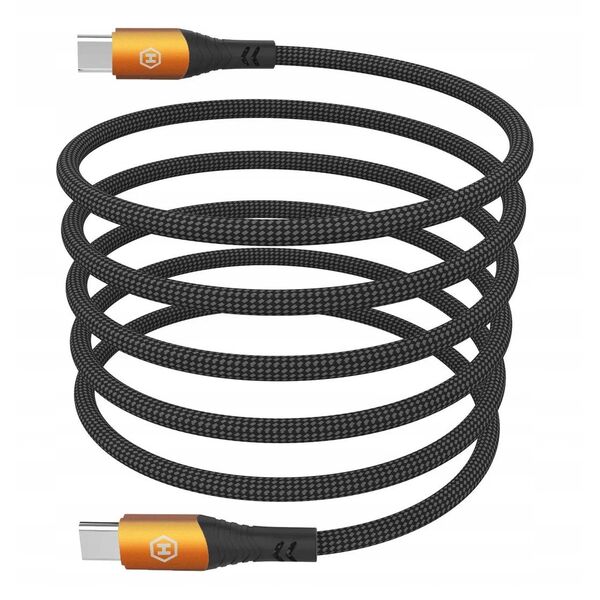 Kabel Hammer USB-C - USB-C 5A 100W 1m (482Mbp/s), BLACK / CZARNY