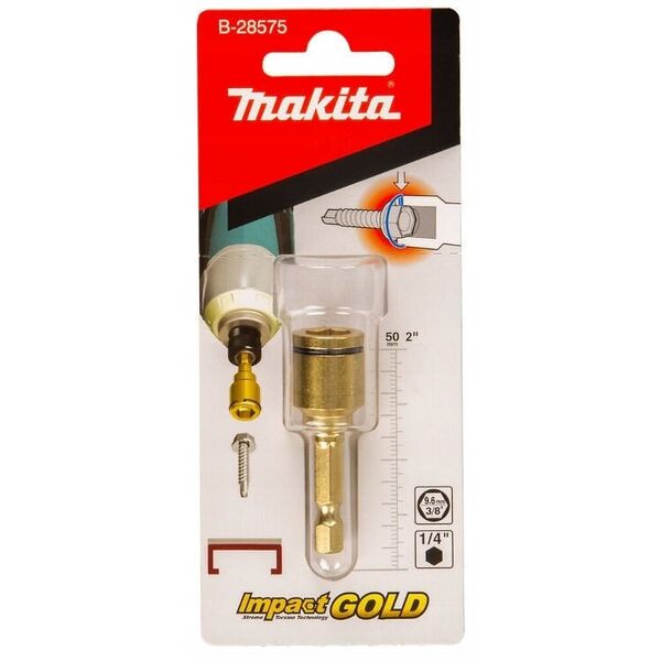 Εξάρτημα 1/4" HEX 9,6X50MM (με δακτύλιο) IG για βίδες INOX