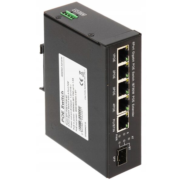 SWITCH POE / EXTENDER SPT-POE/4-POE-BT 4-PORTOWY SFP GTX