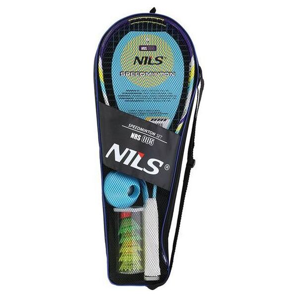 Nils Extreme NRS005 ZESTAW DO SPEEDMINTONA 2 RAKIETY + LOTKI + ZNACZNIKI + PIŁKA + POKROWIEC NILS