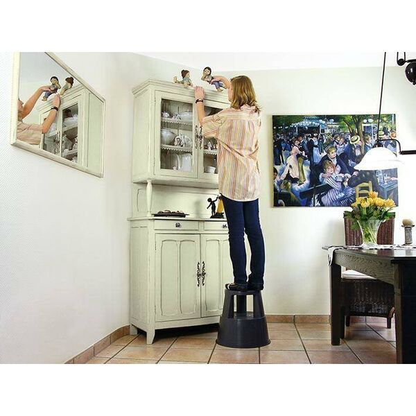 Wedo Taboret na rolkach Step, tworz.sztucz.,kolor czarny