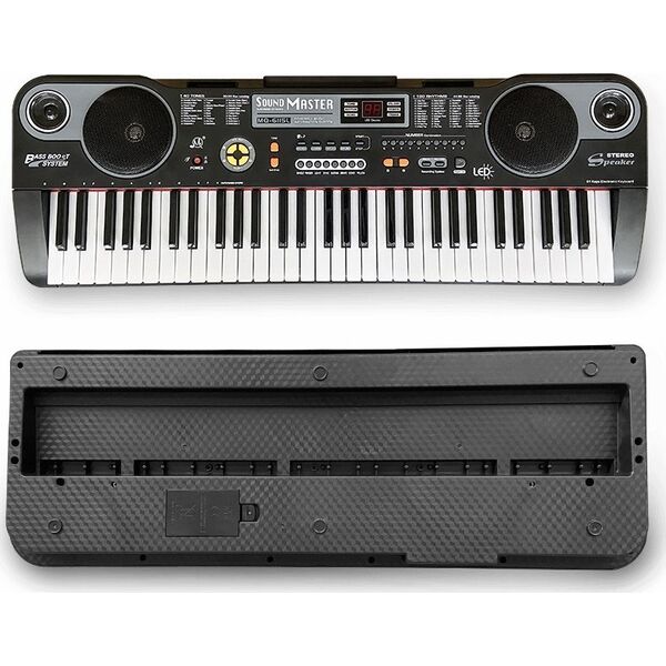 MQ 6115L keyboard edukacyjny podświetlane klawisze organy dla dzieci do nauki gry +mikrofon