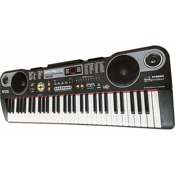 MQ 6115L keyboard edukacyjny podświetlane klawisze organy dla dzieci do nauki gry +mikrofon