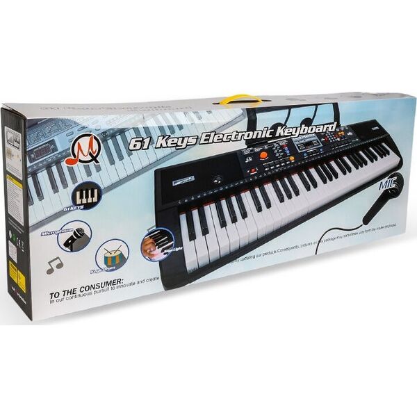 MQ 6115L keyboard edukacyjny podświetlane klawisze organy dla dzieci do nauki gry +mikrofon