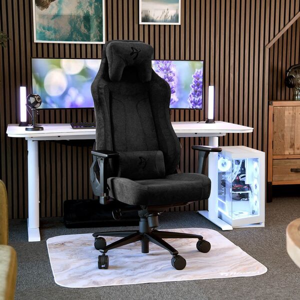 Arozzi Gaming Stuhl Vernazza Pure Black           SoftFabric