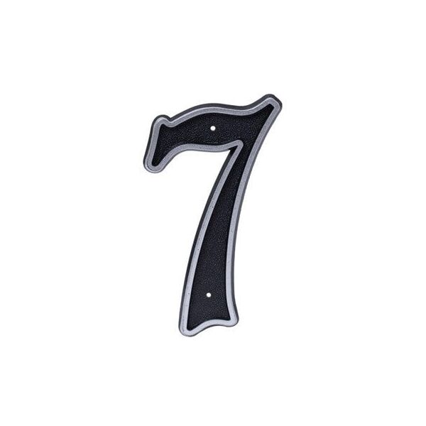 BLASTIC HOUSE NUMBER 7 150MM BLACK