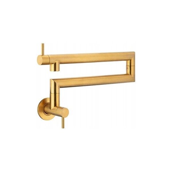 6623-030-31 DUERO POT FILLER BATERIA KUCHENNA, ZLEW ŚCIENNA, PRZEGUBOWA, ΒΟΥΡΤΣΙΣΜΕΝΟ ΧΡΥΣΟ // B-97-00-5-022-GOLD