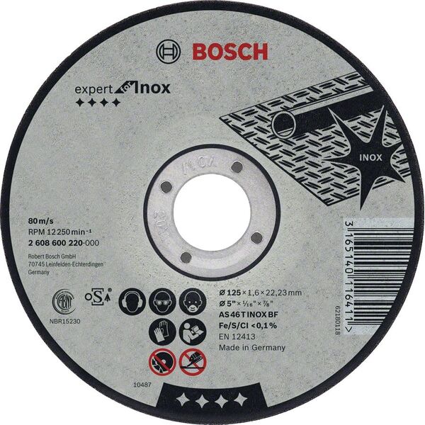 Δίσκος κοπής 115X1,6 mm για INOX ger.