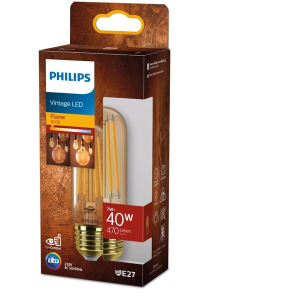 BULB LED E27 T32 7W 1800K 470LM AMB