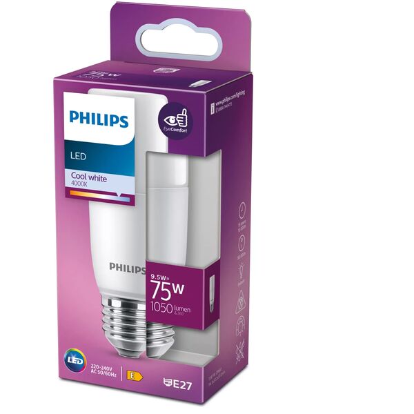 ΛΑΜΠΑ LED E27 T38 9.5W 4000K 1050LM