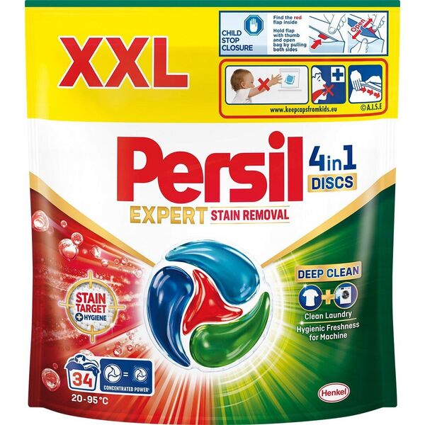 ΣΚΟΝΗ ΠΛΥΝΤΗΡΙΟΥ PERSIL ΔΙΣΚΟΙ ΑΦΑΙΡΕΣΗΣ ΛΕΚΕΔΩΝ 34 ΠΛΥΣΕΙΣ