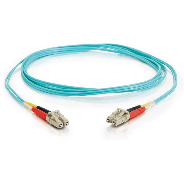 Καλώδιο Οπτικών Ινών C2G LC-LC 10Gb 50/125 OM3 Duplex Multimode PVC (LSZH) - Καλώδιο Δικτύου - LC Multi-Mode (M) σε LC Multi-Mode (M) - 10 m - Γυαλί - Duplex - 50/125 Μικρόμετρα - OM3 - Χωρίς Αλογόνα - Ακουαμαρίνα