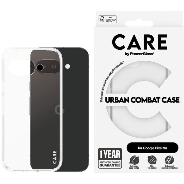 Θήκη CARE Flagship Urban Clear Frame Google Pixel 9a 5G -διάφανη