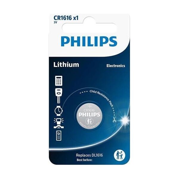 Philips PHILIPS BATERIA LITOWA CR1616 DL1616 3V DO PILOTA