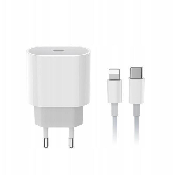 Åadowarka sieciowa 20W + kabel USB C / Lightning PD20W