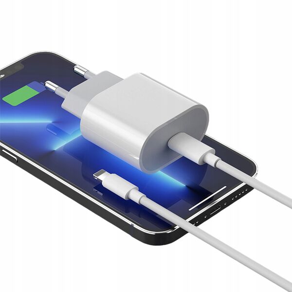 Åadowarka sieciowa 20W + kabel USB C / Lightning PD20W