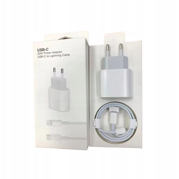 Åadowarka sieciowa 20W + kabel USB C / Lightning PD20W