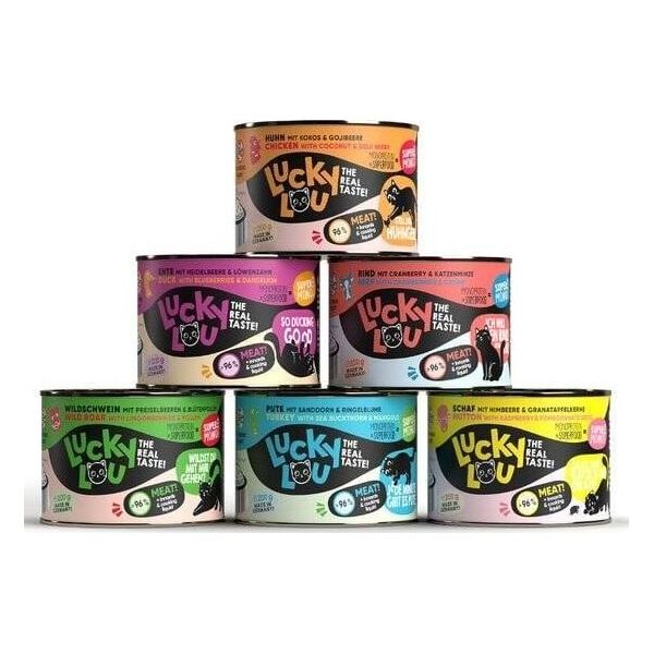 Catz Finefood Lucky Lou Supermono Karma Dla Kota Multipack Puszki 6x200g