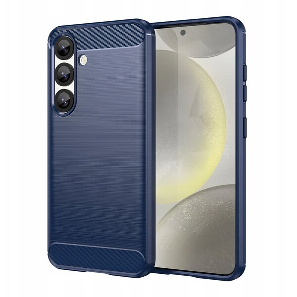 Θήκη σιλικόνης Carbon Case για iPhone 16e - μπλε