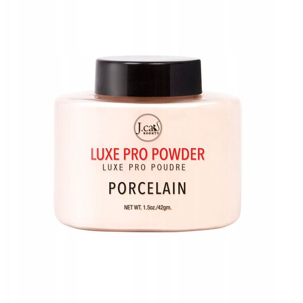 J.CAT BEAUTY_Luxe Pro Powder sypki puder utrwalający 103 Porcelain 42g