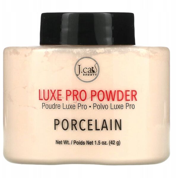 J.CAT BEAUTY_Luxe Pro Powder sypki puder utrwalający 103 Porcelain 42g
