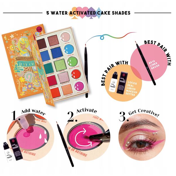 J.CAT BEAUTY_House Of Queens 15 Color Palette paleta cieni do oczu 103 Royal-Tea &amp| Spade 16g