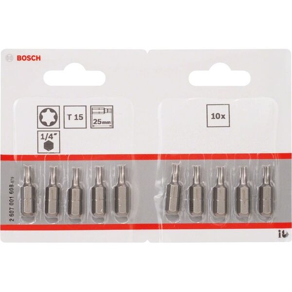 10ST Torxschr.Bit T15 XH 25mm