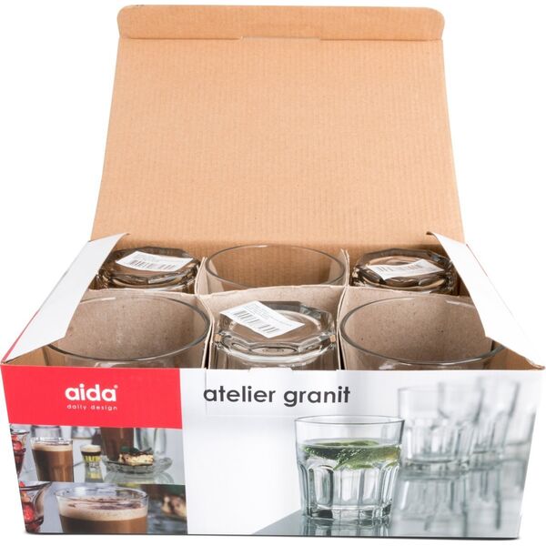 Ποτήρι καφέ Aida Atelier Granit, 28 cl, κουτί με 6 τεμάχια.